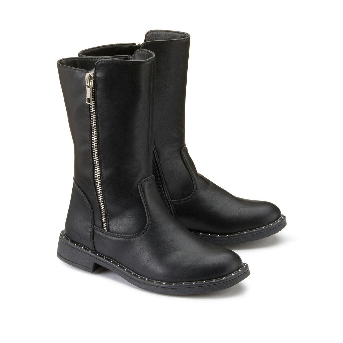 Bottes cavalières zippées