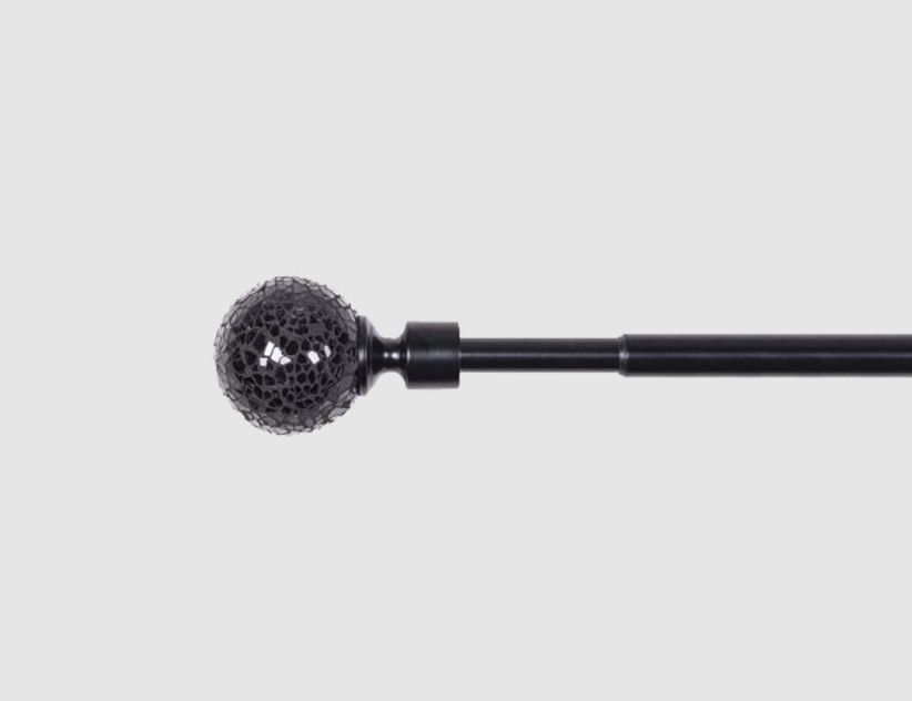 Stilgarnitur Glitter Schwarz Ø16mm