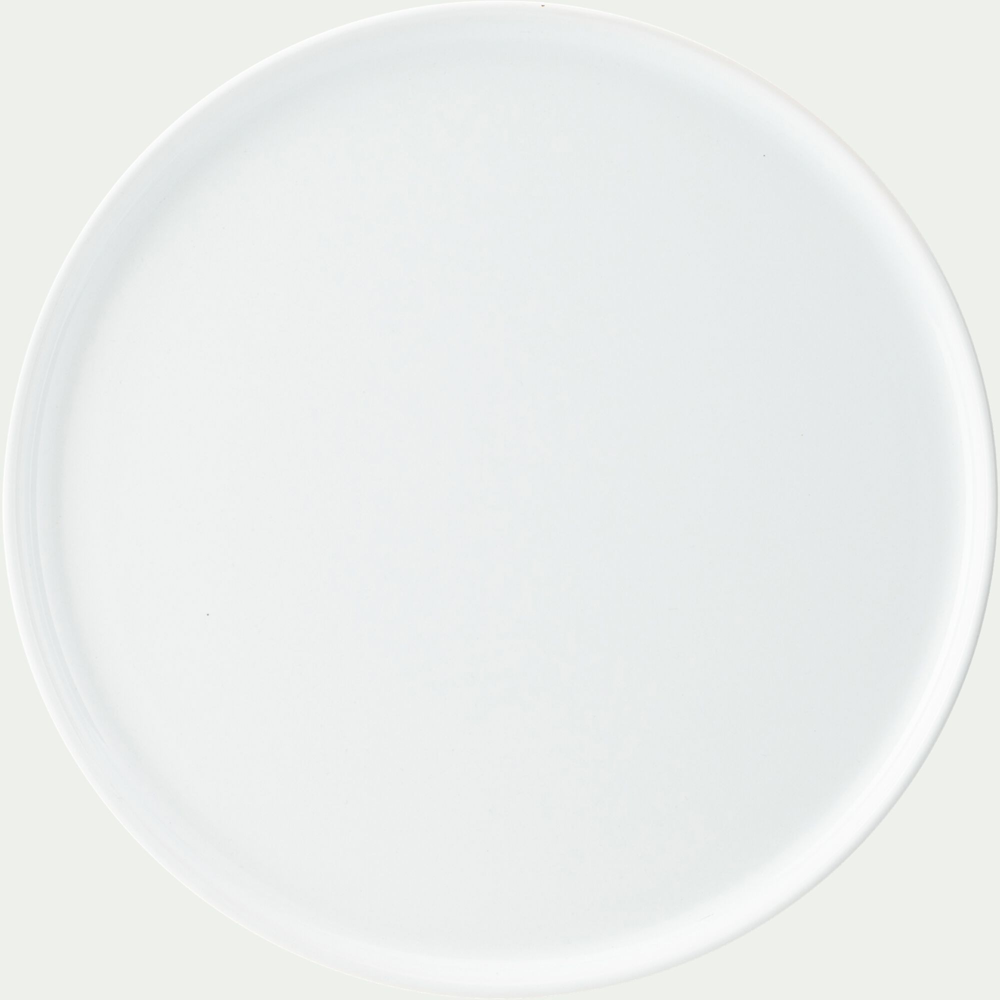 SELMA - Assiette plate en faïence D28cm - blanc ventoux