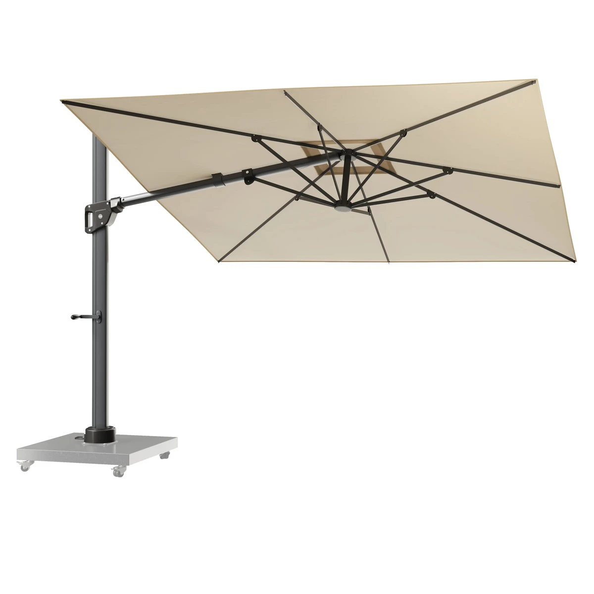 Parasol ogrodowy Horizon Premium 3m x 3m Beżowy