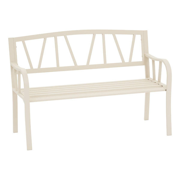 Banc de jardin Alvernia 3 places argile - Hespéride