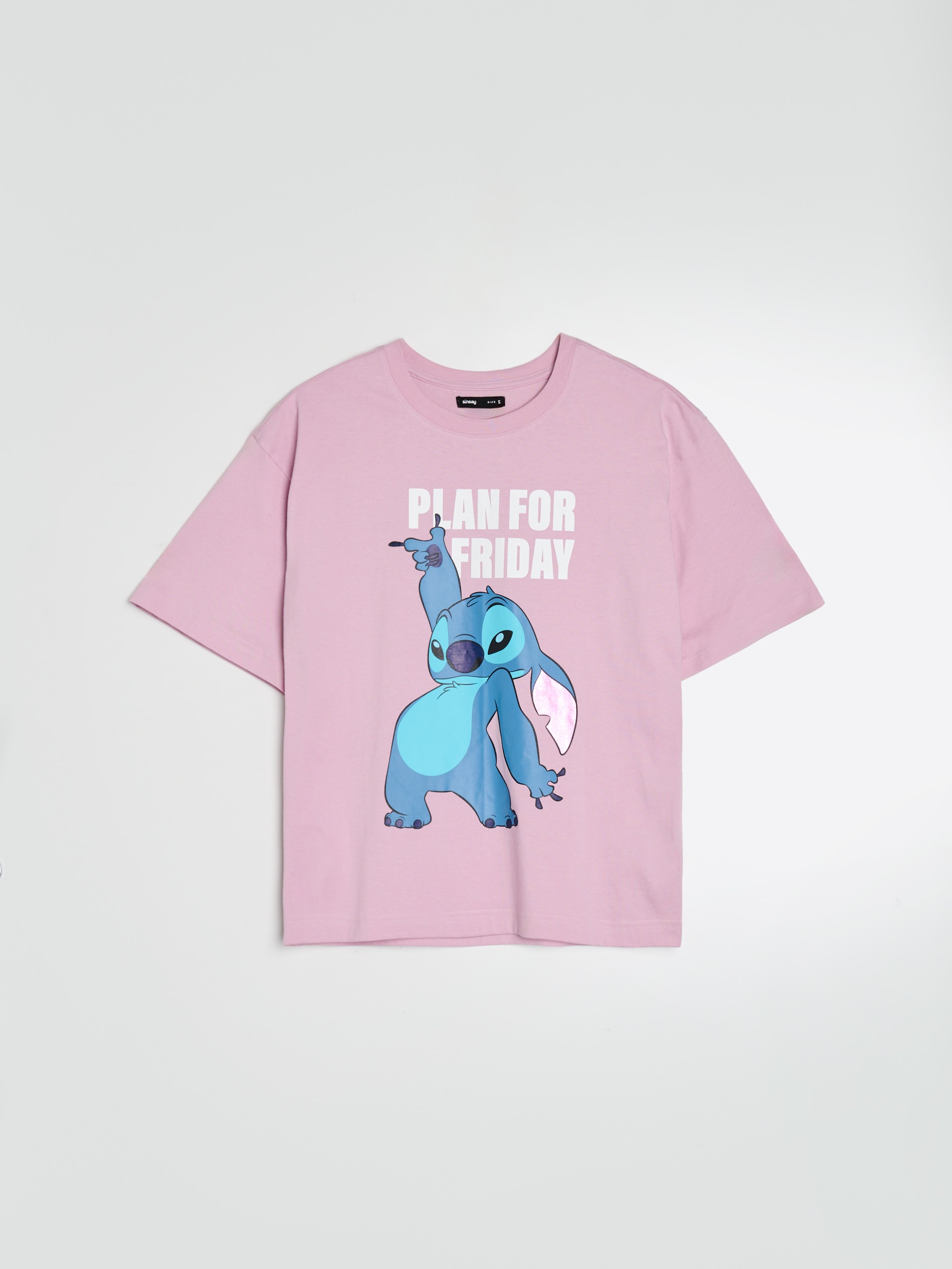 Bawełniana koszulka z nadrukiem Lilo & Stitch