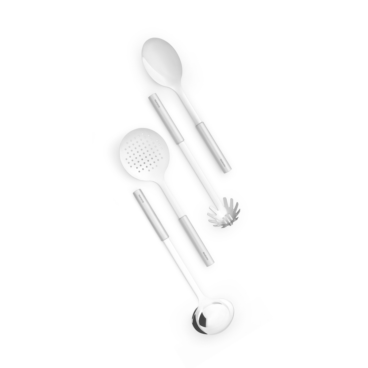 Brabantia Profile Kookgerei set, 4-delig, Soeplepel, Opscheplepel, Spaghettilepel, Schuimspaan - Matt Steel