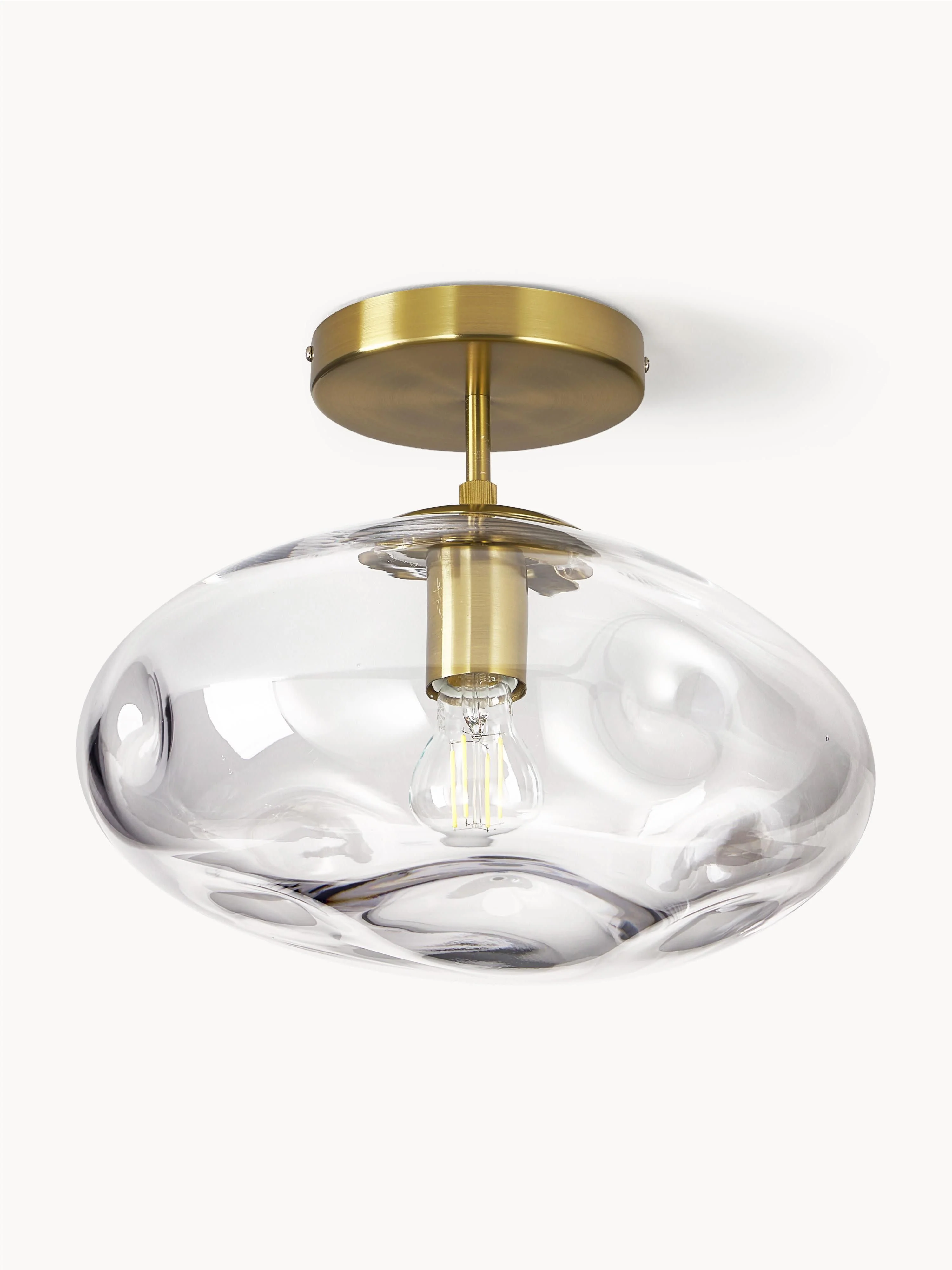 Deckenleuchte Amora aus Glas