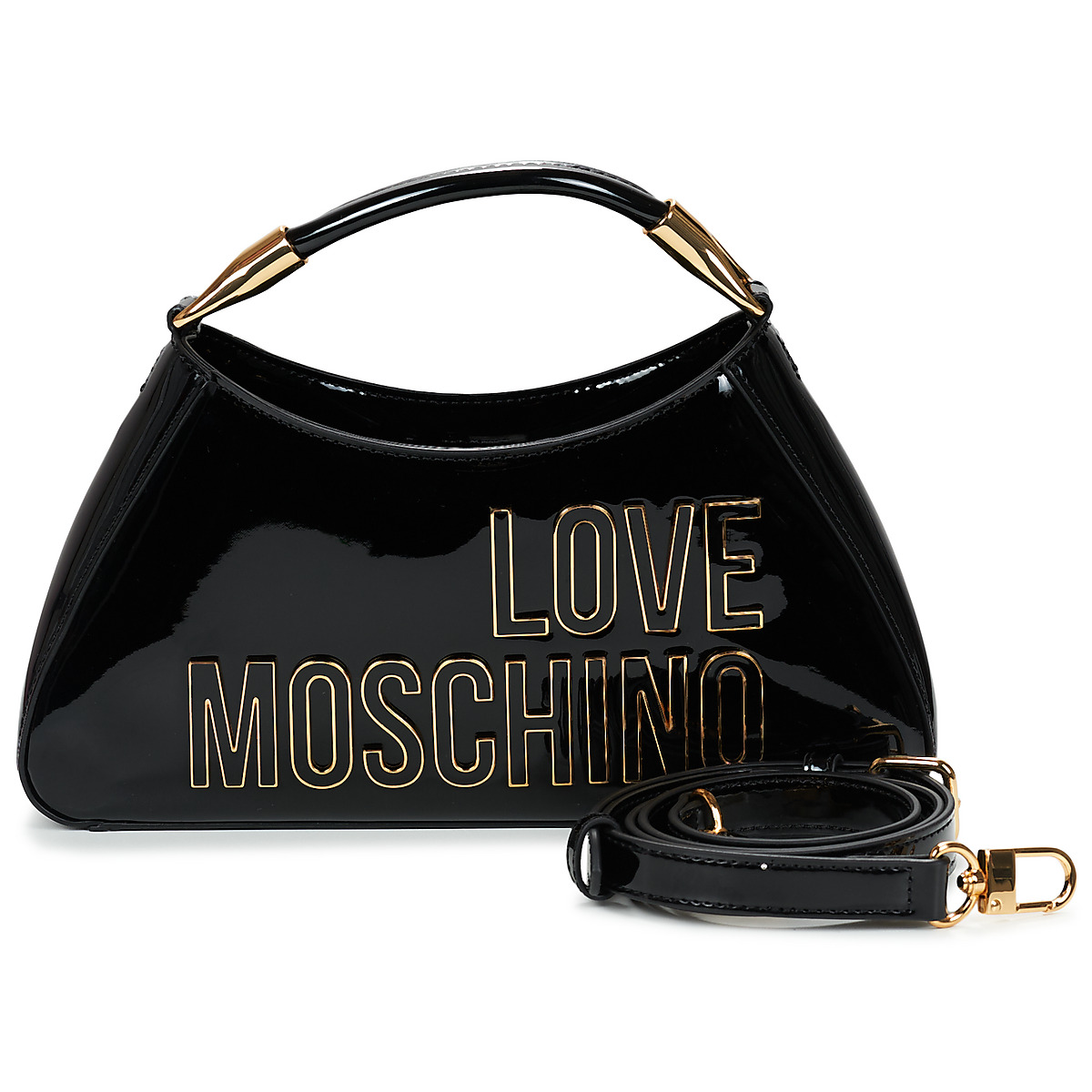 Love Moschino - ENAMELED LOGO PATENT JC4248PP0O - Black / Varnish