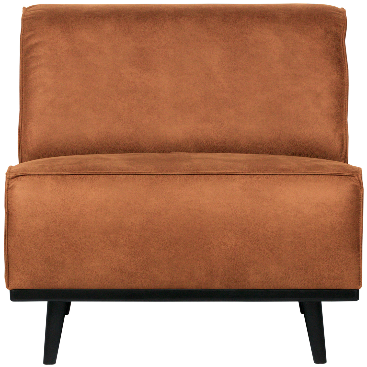 WOOOD 1-zits element Statement - Eco Leer - Cognac - 77x79x93