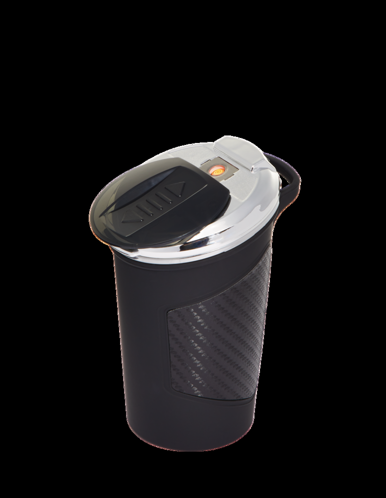 AutoTrends Smokeless Ashtray with Built-in Lighter