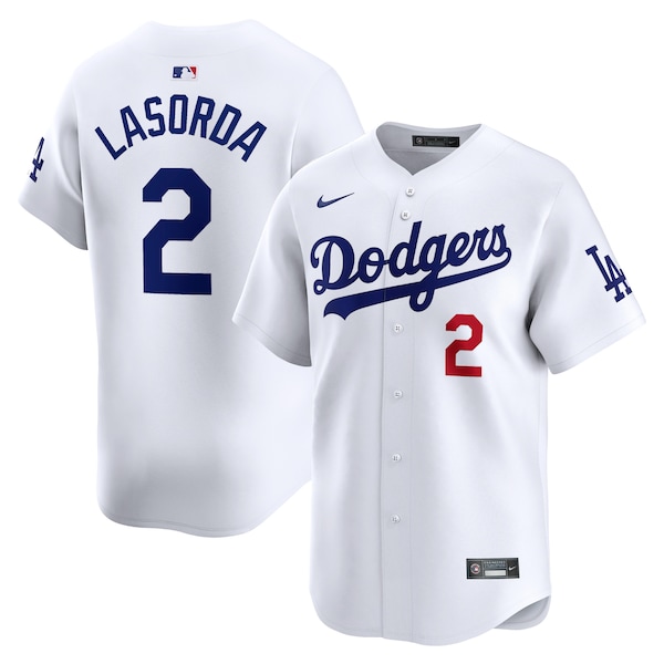 Tommy Lasorda Los Angeles Dodgers Nike Home Limited Player Jersey - White