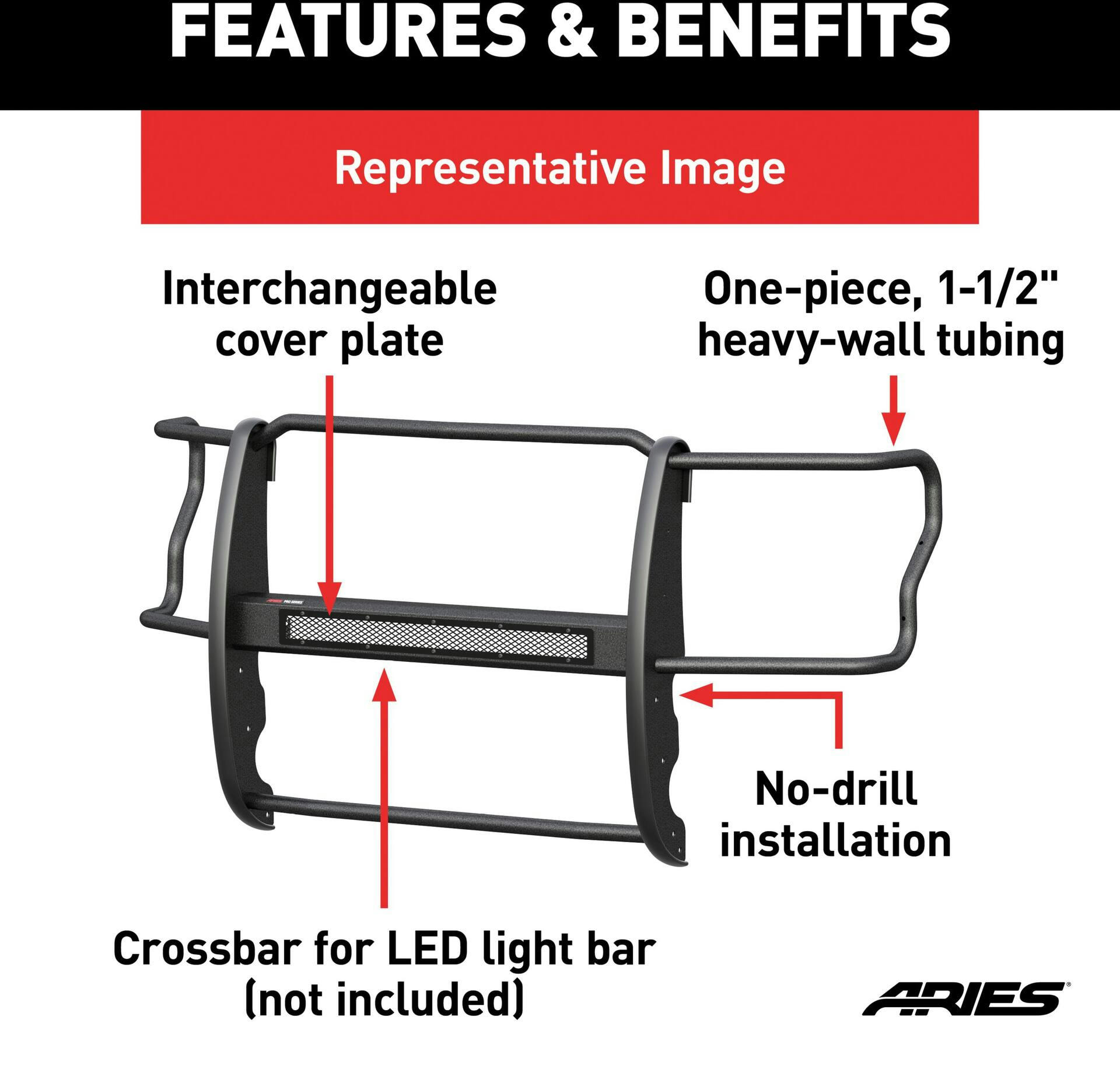 ARIES Pro Series Grille Guard
