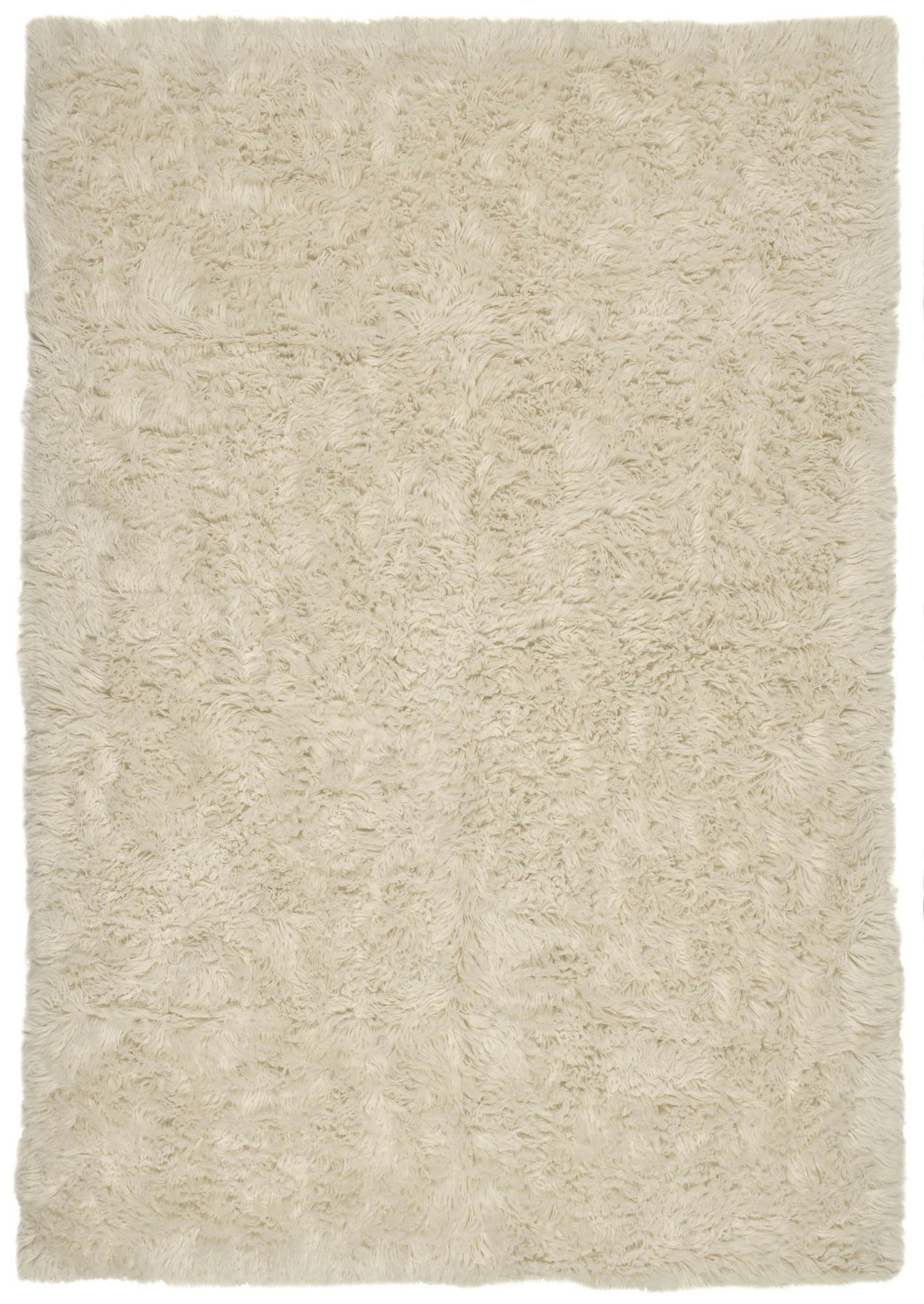 FLOKOS 1250 - Tapis flokati en laine vierge naturel 70x140 cm