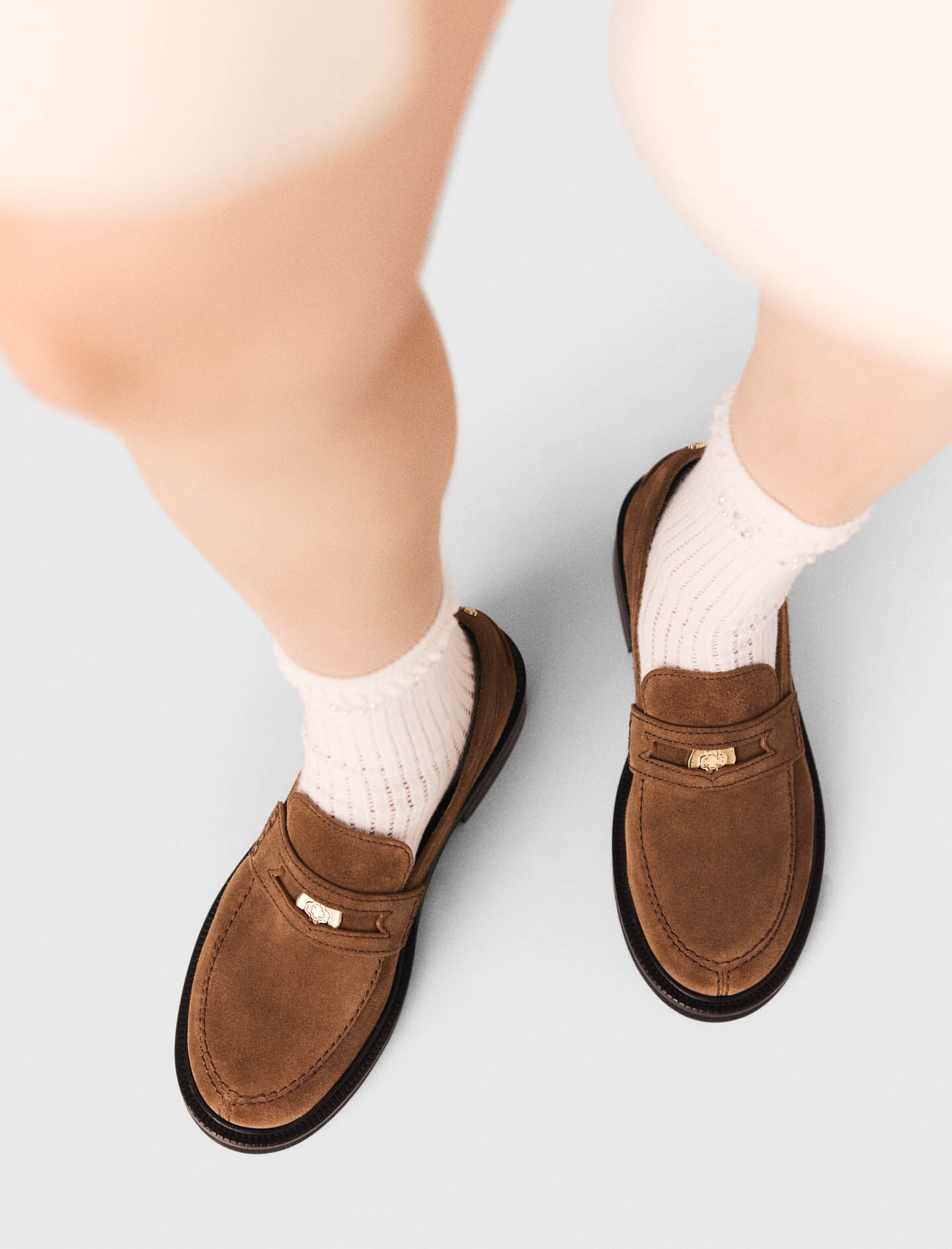 Mocassins en suède