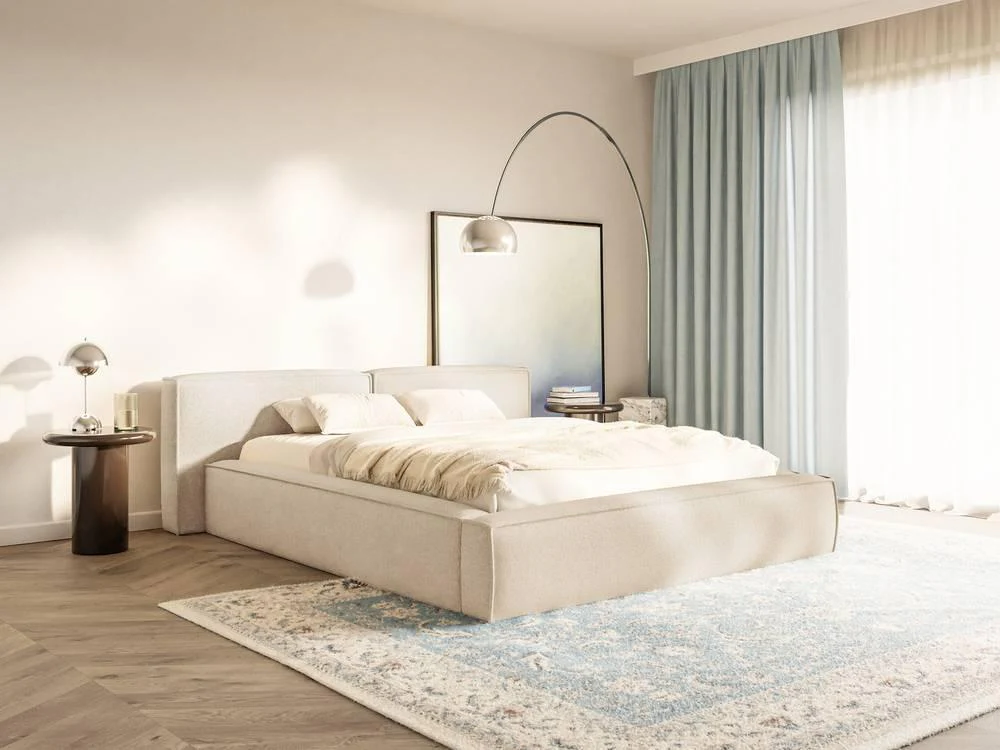 Bedframe Remera laag chenille 140 x 200 cm