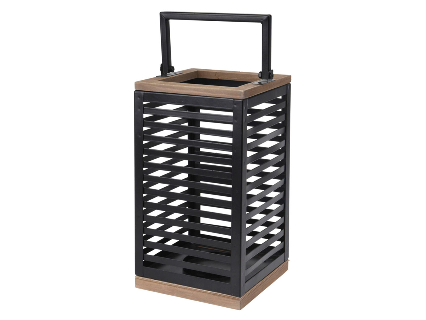 Latarenka metalowa 28 cm czarna