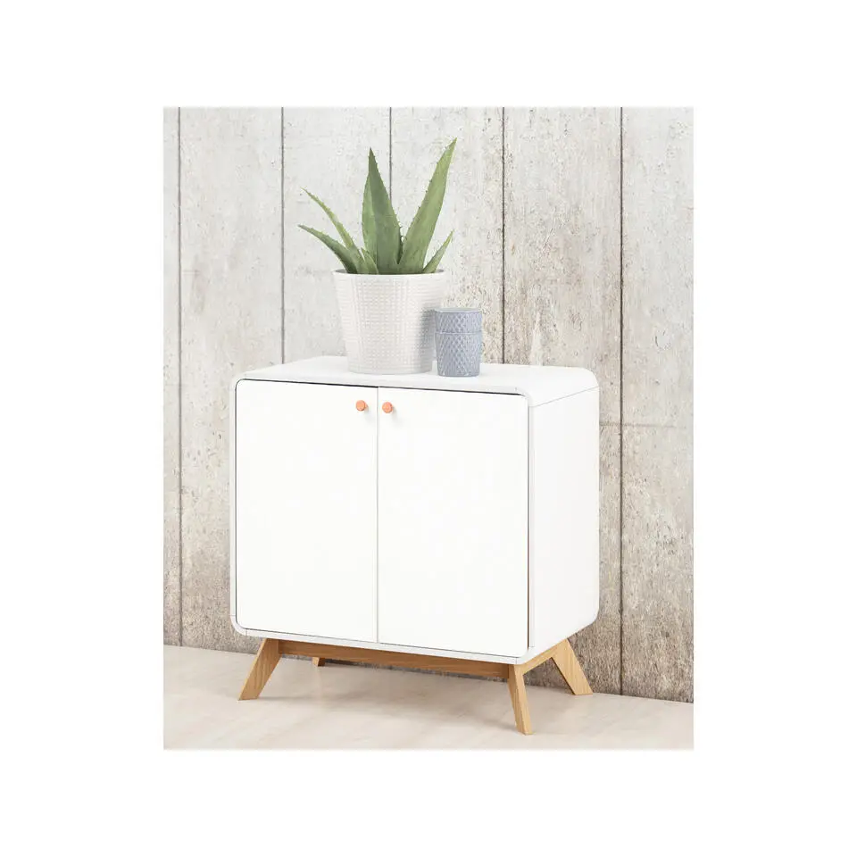 Cassie - Dressoir met 2 witte spaanplaatdeuren
