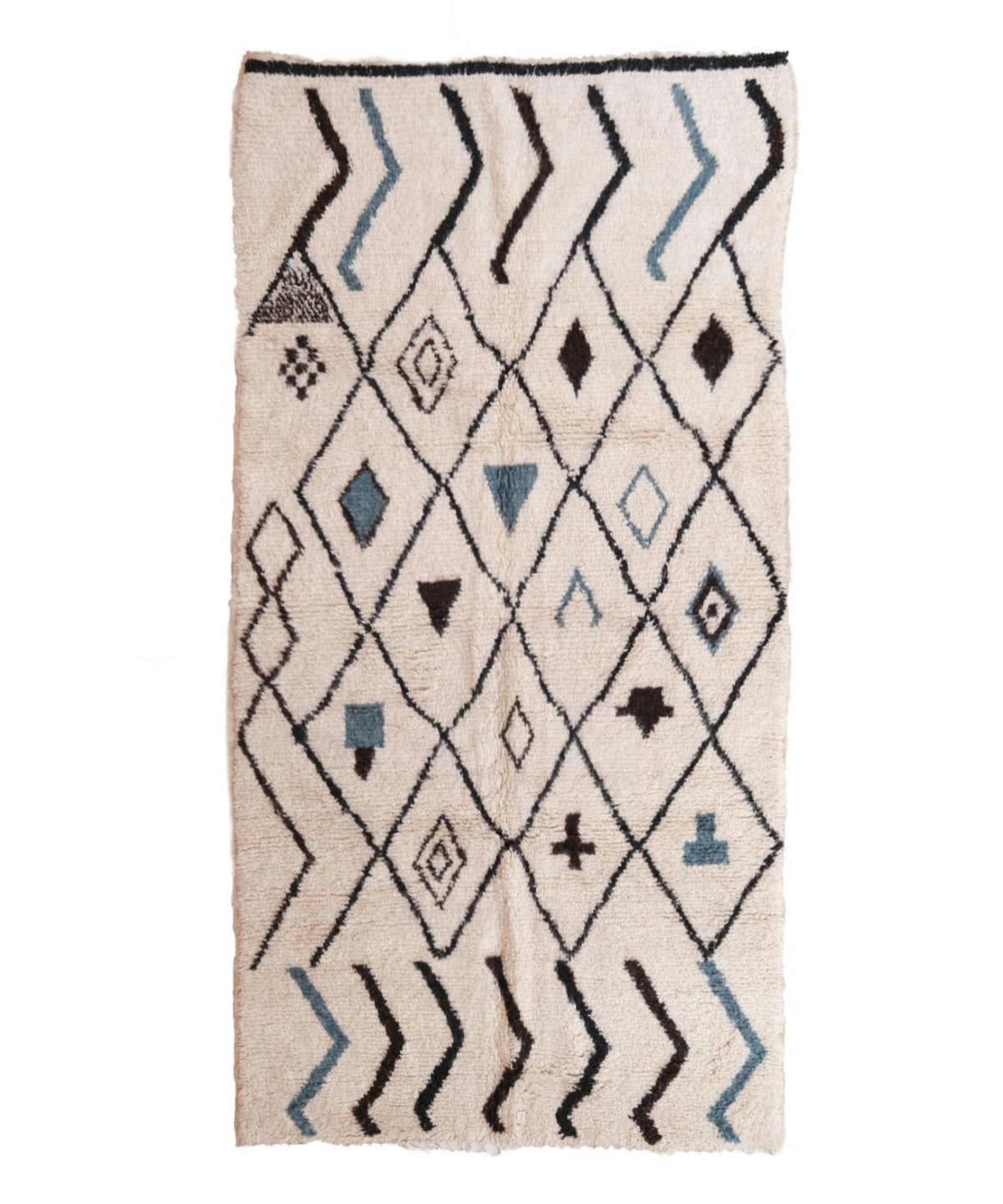 BERBERE - Tapis Berbere marocain pure laine 144x265