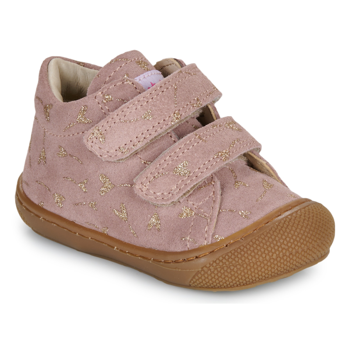 Naturino - COCOON VL SUEDE GLITTER FLOWER - Pink