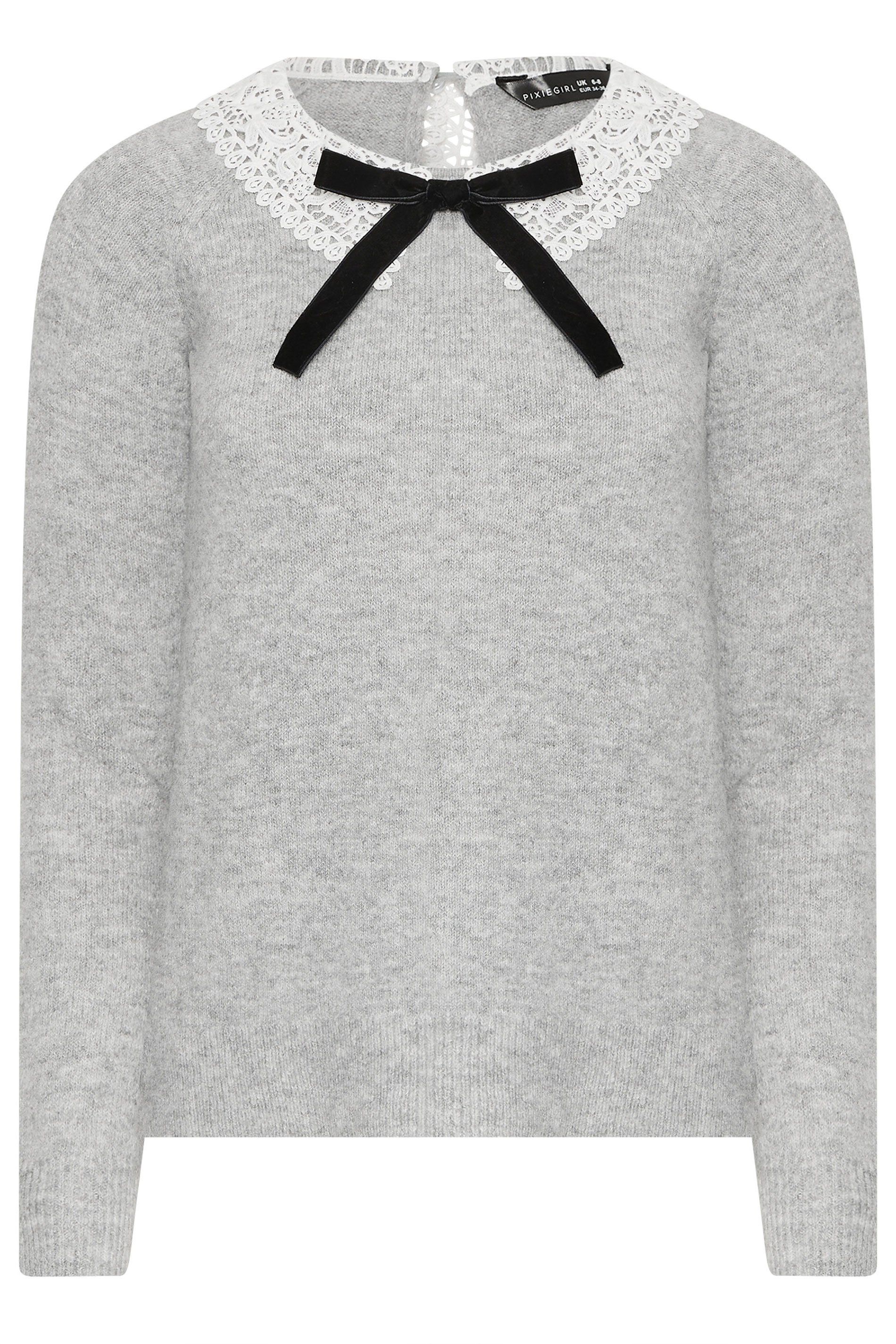 PixieGirl Petite Lace Bow Jumper