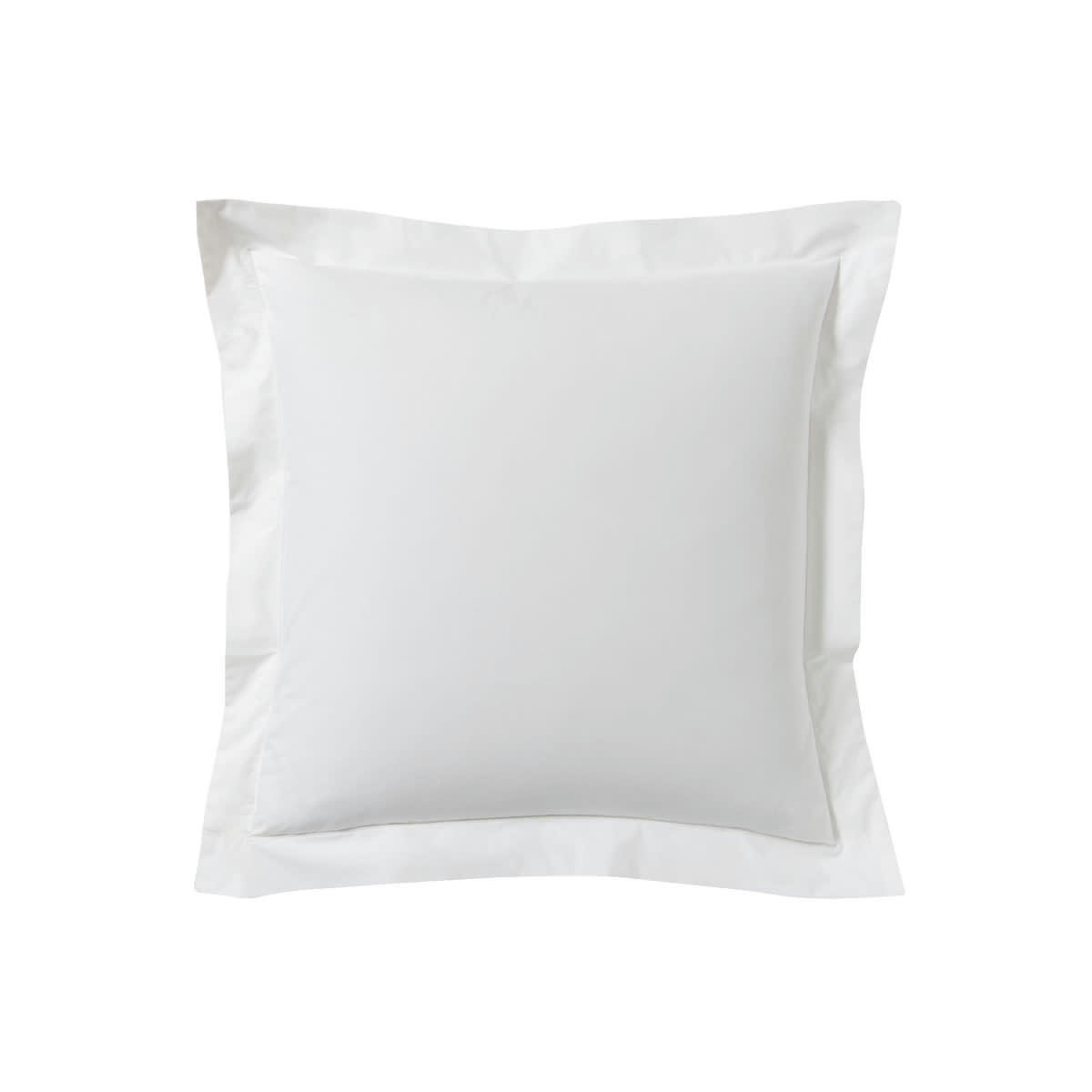 LES UNIS - Taie d'oreiller unie en coton, Made in France blanc 63X63