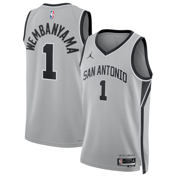 Victor Wembanyama San Antonio Spurs Jordan Brand Unisex  Swingman Jersey - Statement Edition - Silver