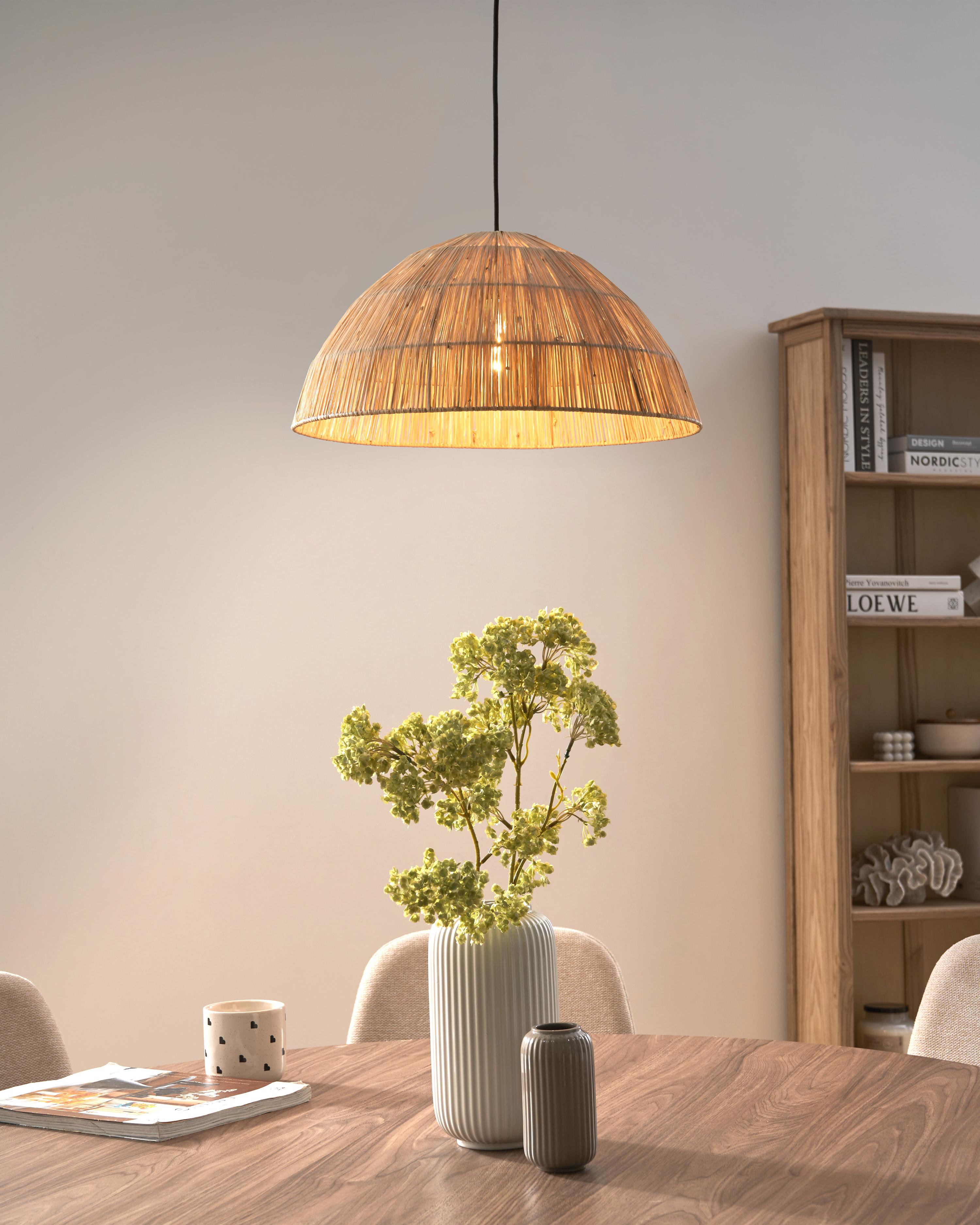 Pendant Lamp WERU Wicker Natural