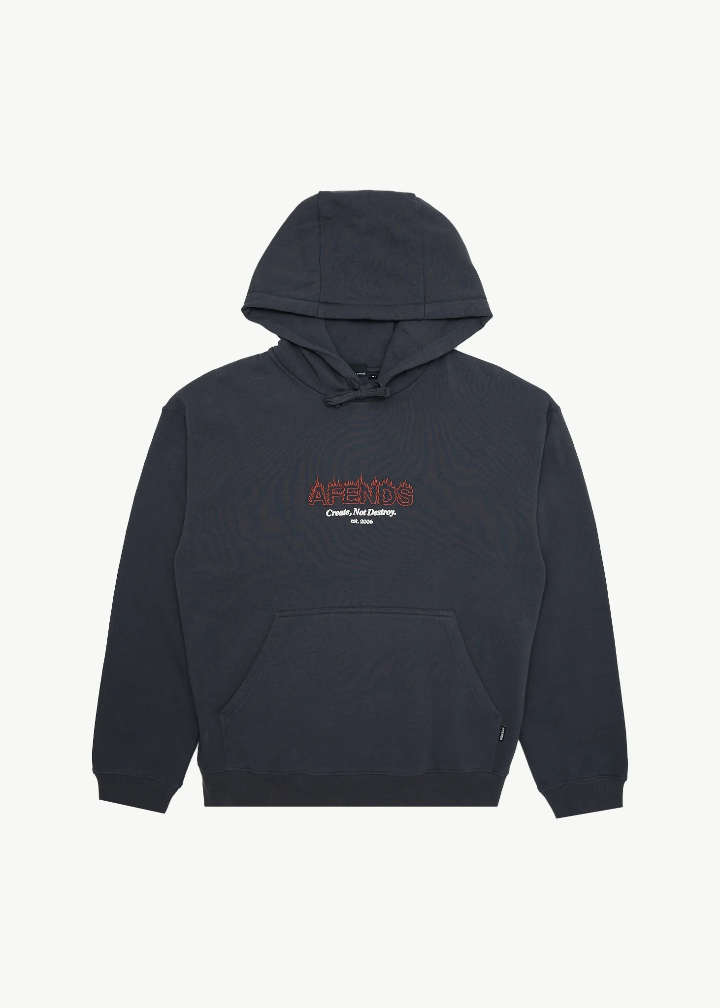 AFENDS Mens Ember - Hoodie - Charcoal