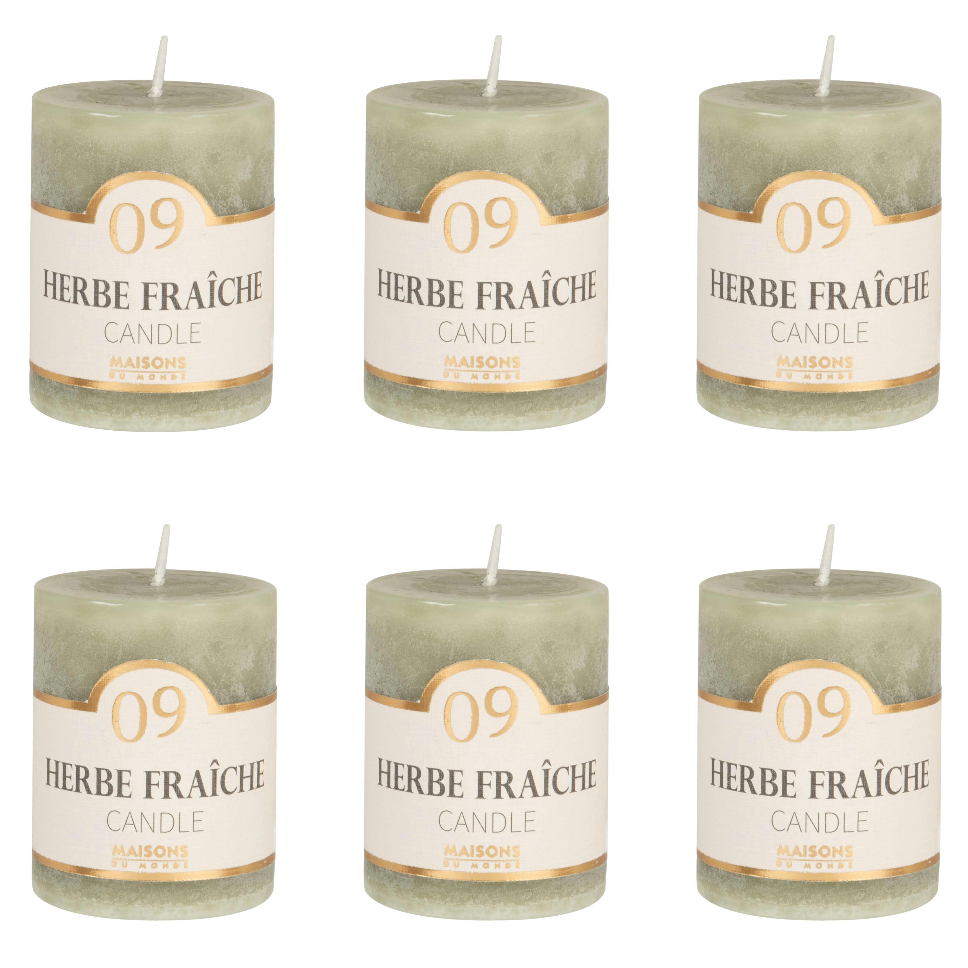 COLORAMA - Bougie parfumée verte H6, 75g