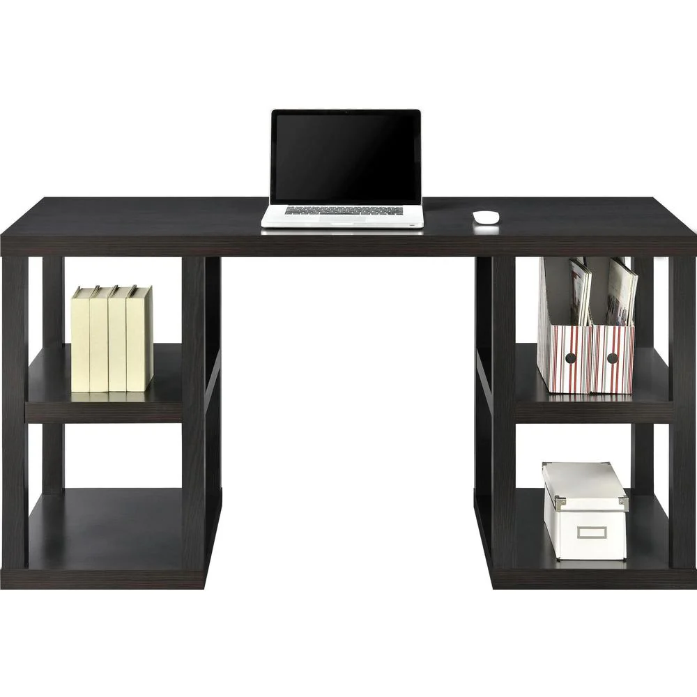 Ameriwood Home Stanley Black Oak Deluxe Parsons Computer Desk