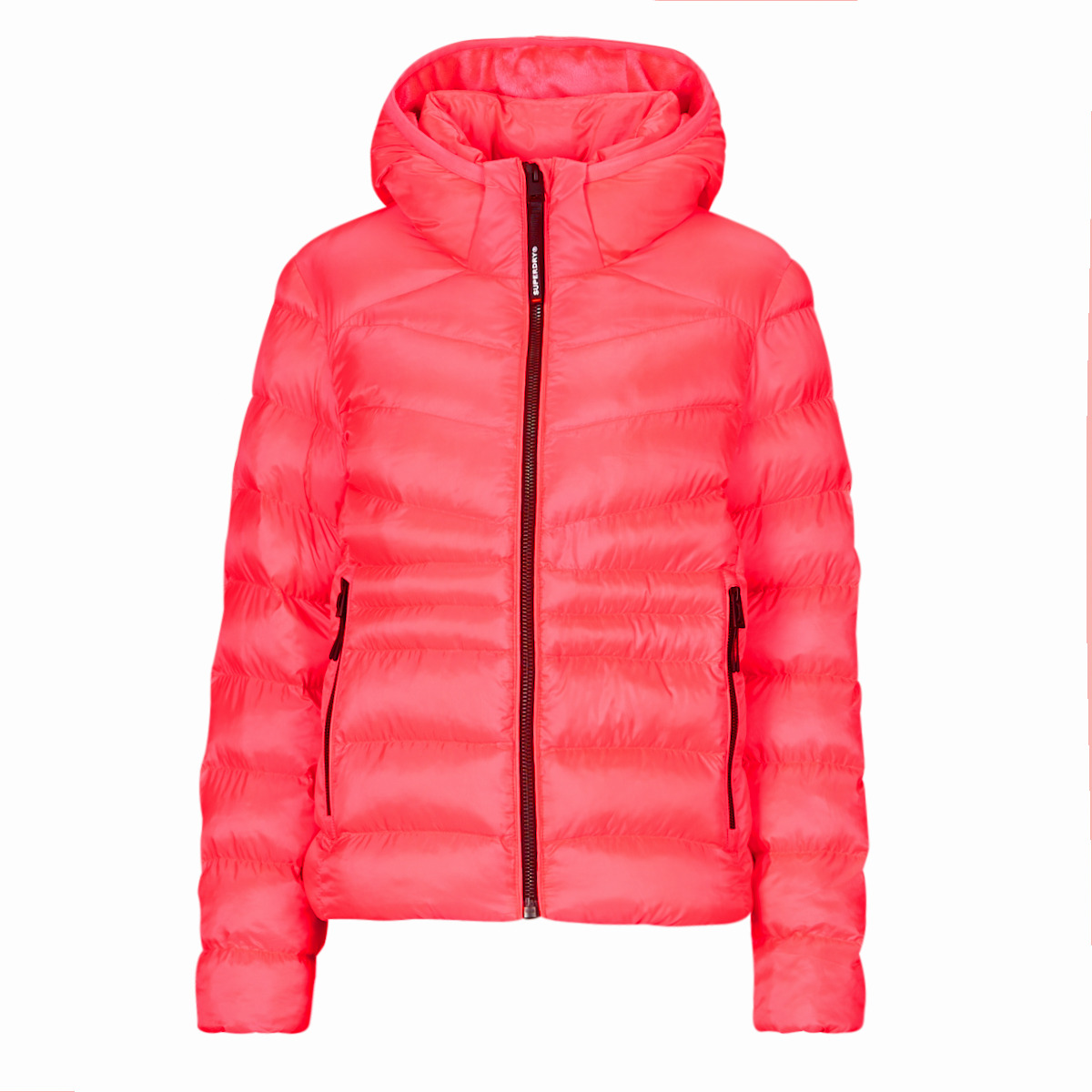 Superdry - HOODED FUJI PADDED JACKET - Pink