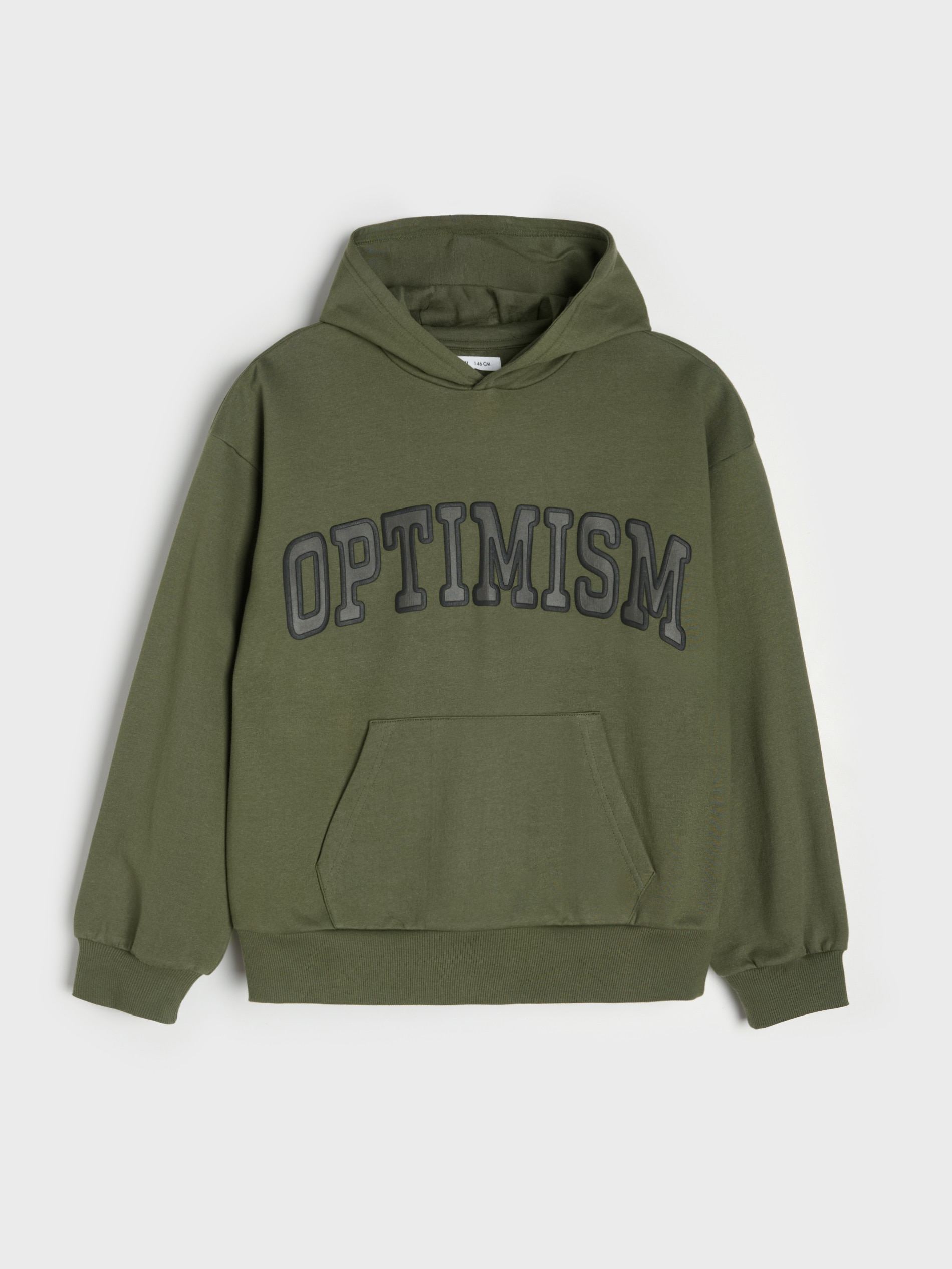Bawełniana bluza hoodie z napisem