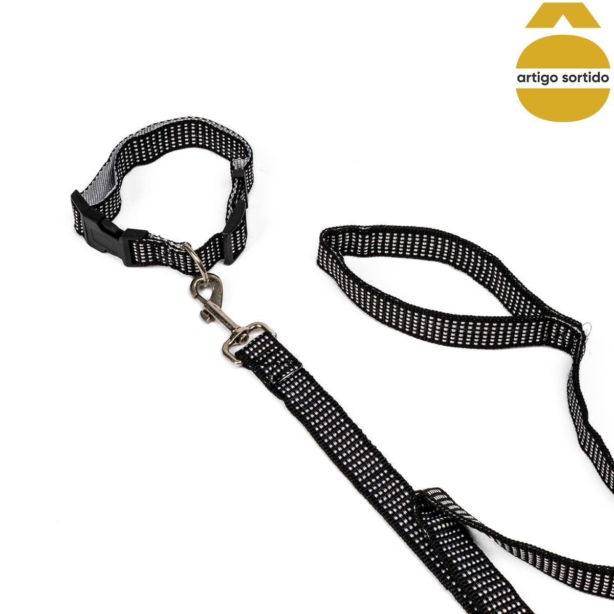 Conjunto de trela com coleira 200cm