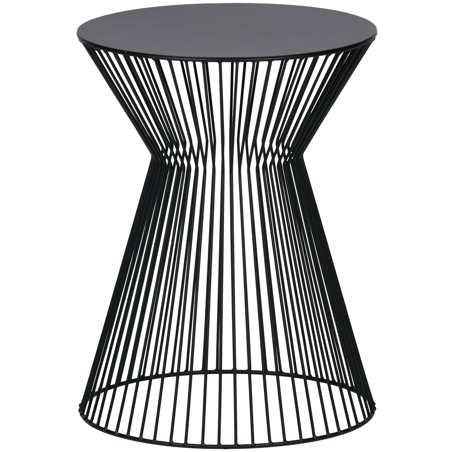 WOOOD bijzettafel Suus - Metaal - Zwart - 46x35x35