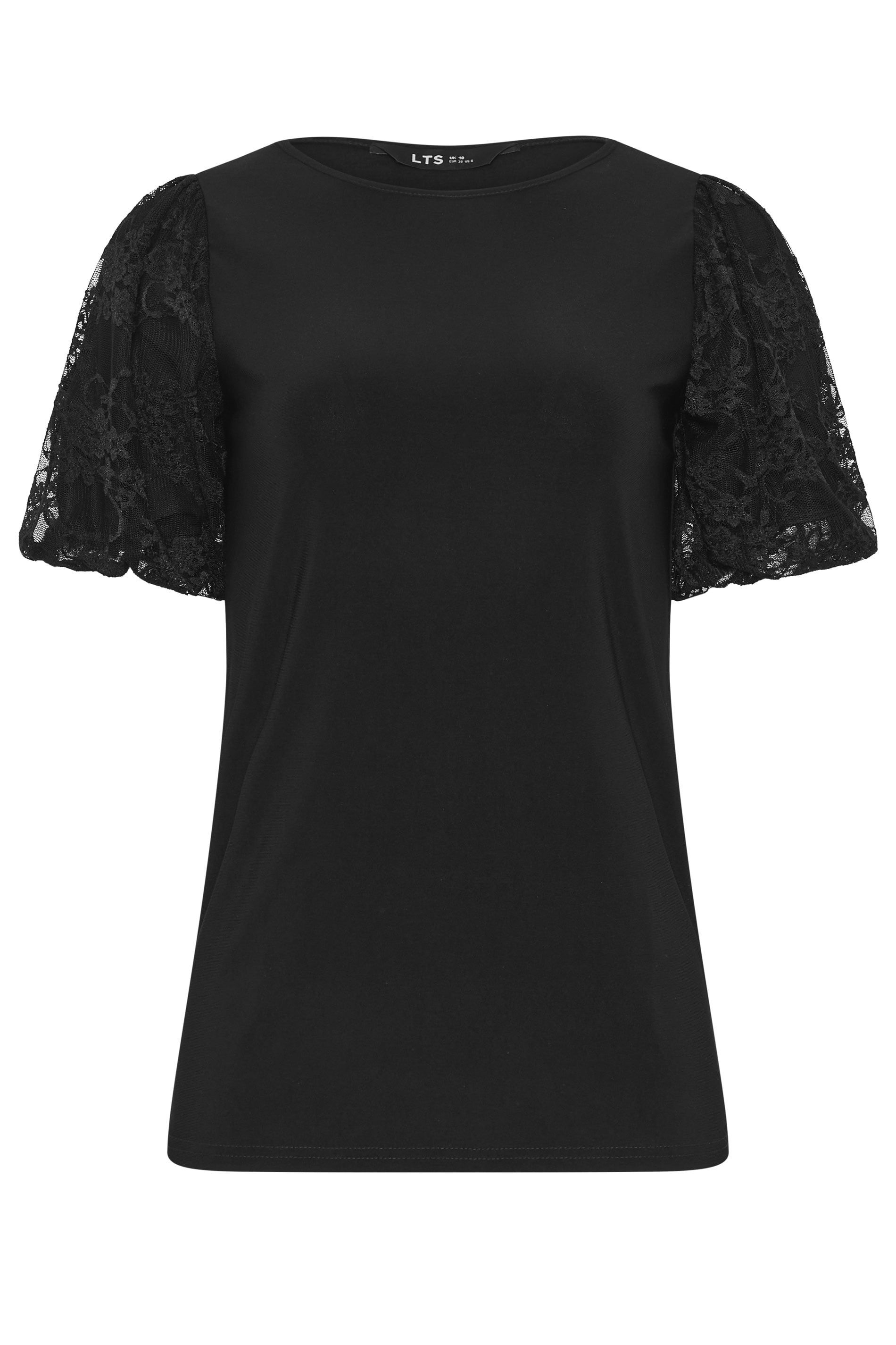 Long Tall Sally Tall Lace Sleeve T-Shirt