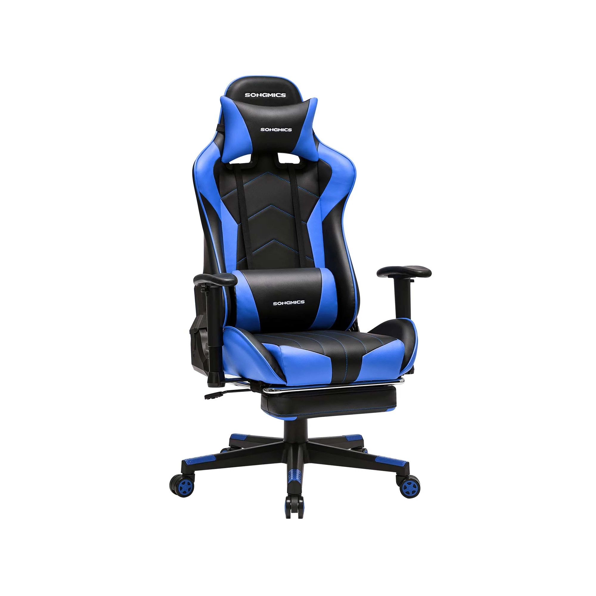 Fauteuil gamer avec repose-pieds