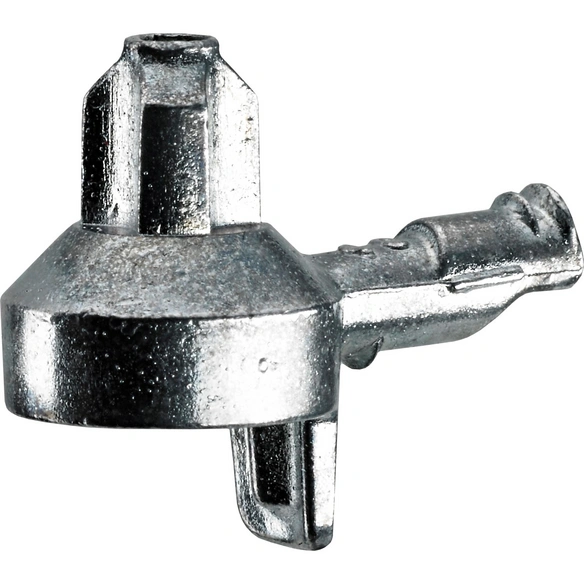Bodenträger, zum Einlassen. D. 3,5 mm, Zinkdruckguss