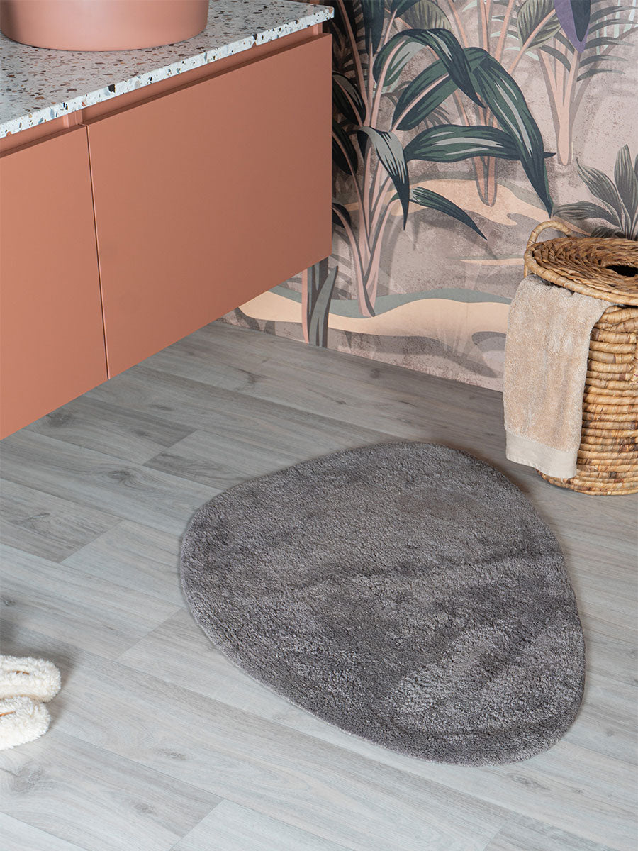 Veer Carpets - Badmat Beach - Grey 60 x 80 cm