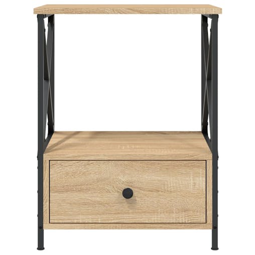 NNEVL Bedside Tables 2 pcs Sonoma Oak 50x41x65 cm Engineered Wood