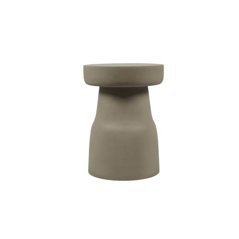 StarFurn Bijzettafel Drum - Rond Taupe Hout - 40x40x42cm