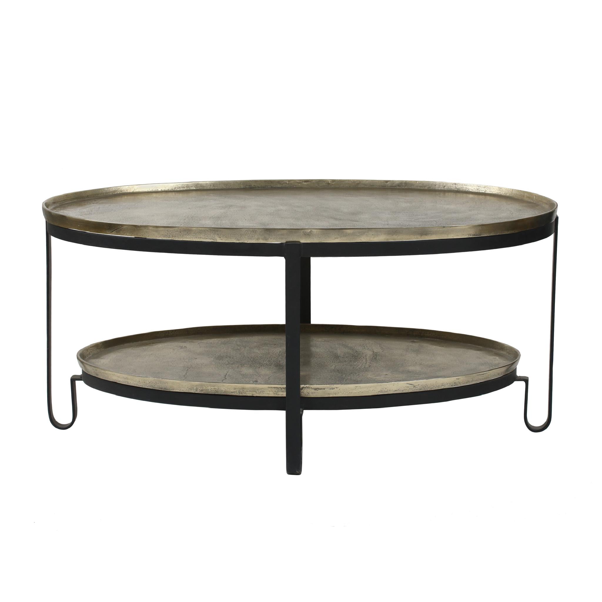 PTMD salontafel Kae - goud - 96.5x58.5x44.5cm