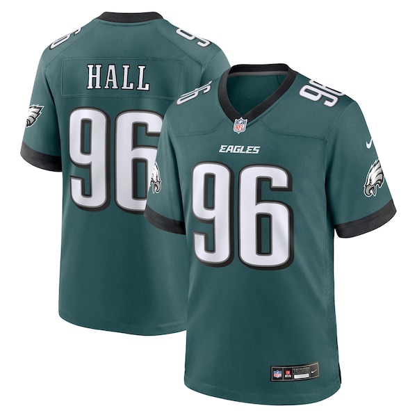 Gabe Hall Philadelphia Eagles Nike Team Game Jersey - Midnight Green