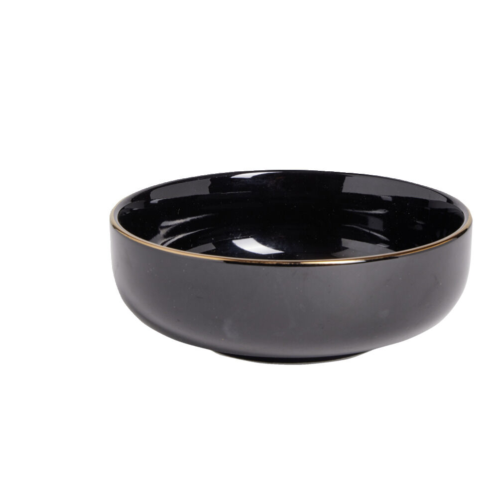 Coupelle ronde Oslo faïence noir Ø15xH10cm
