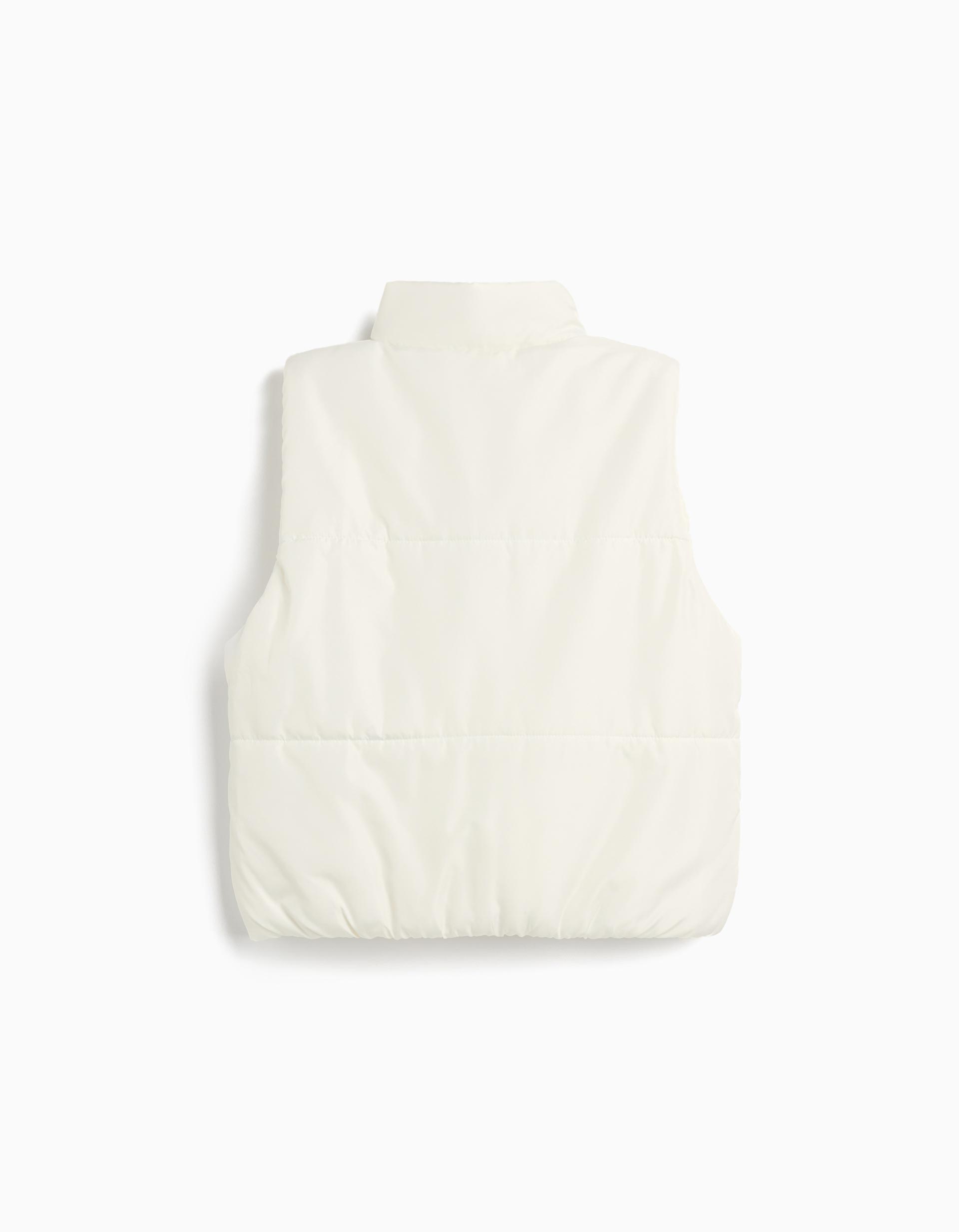 Colete Acolchoado, Menina, Branco