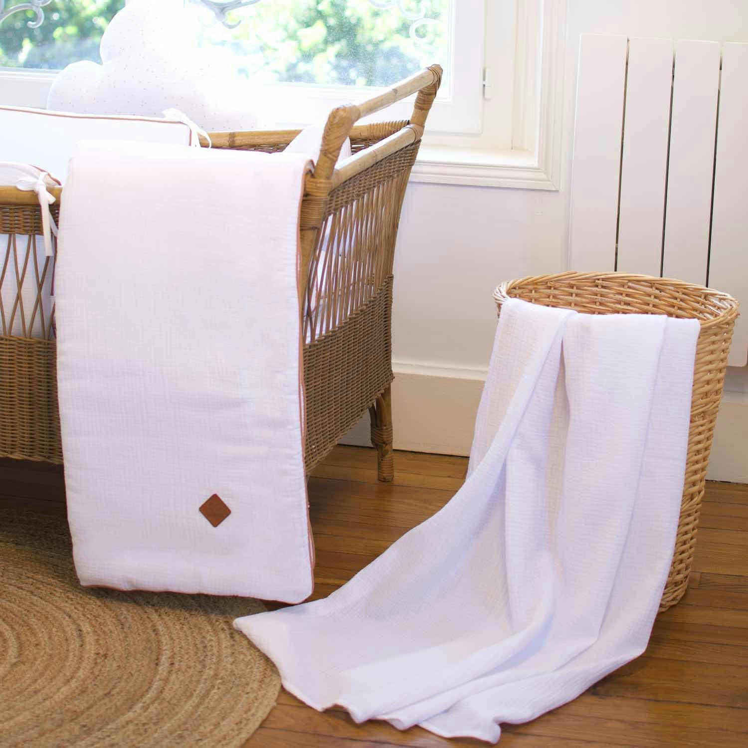 JEANNE - Ma première couverture en gaze de coton  100 x 70 cm