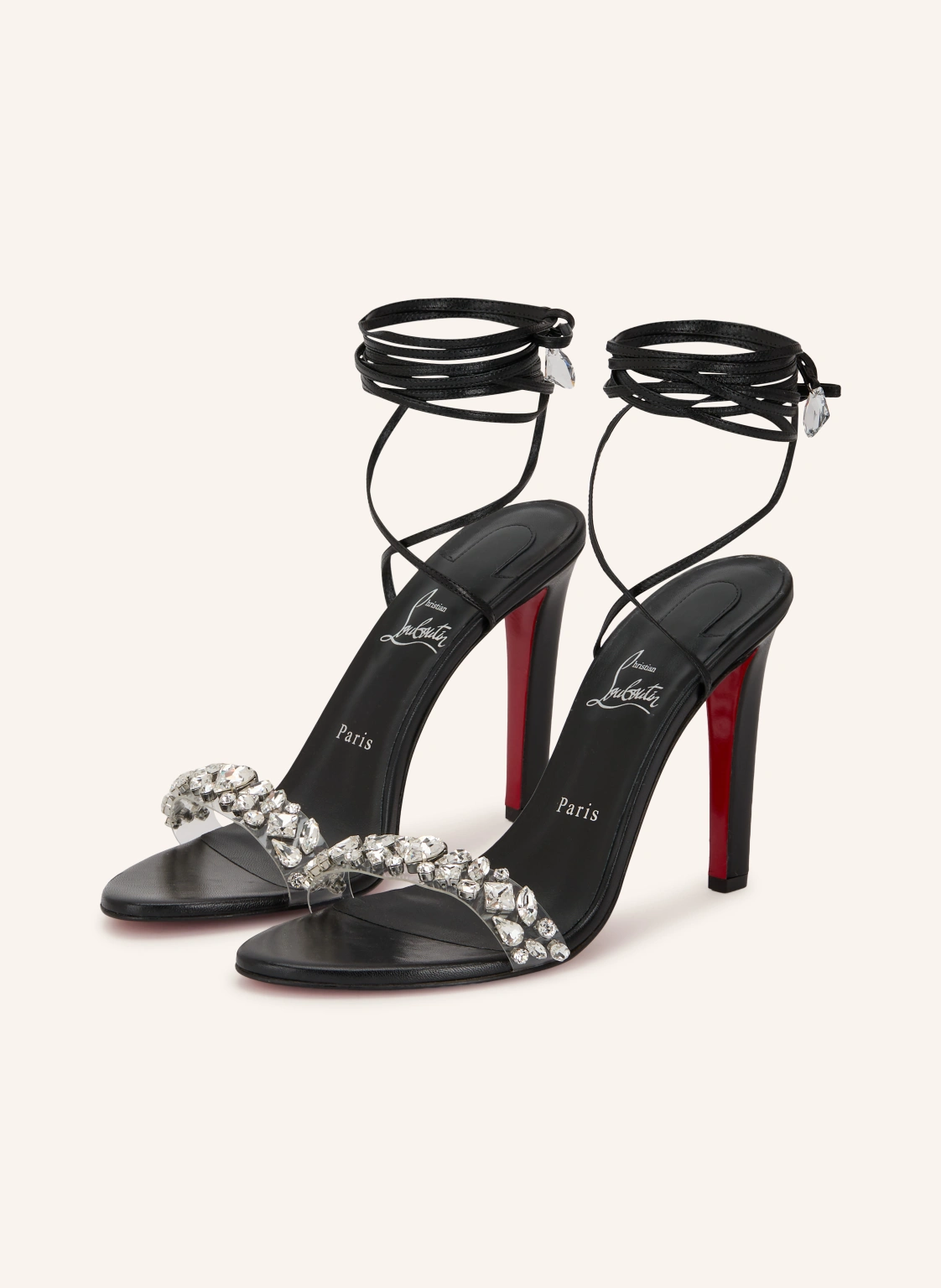 Christian Louboutin Sandaletten FANNY JOLLY 100 mit Schmucksteinen