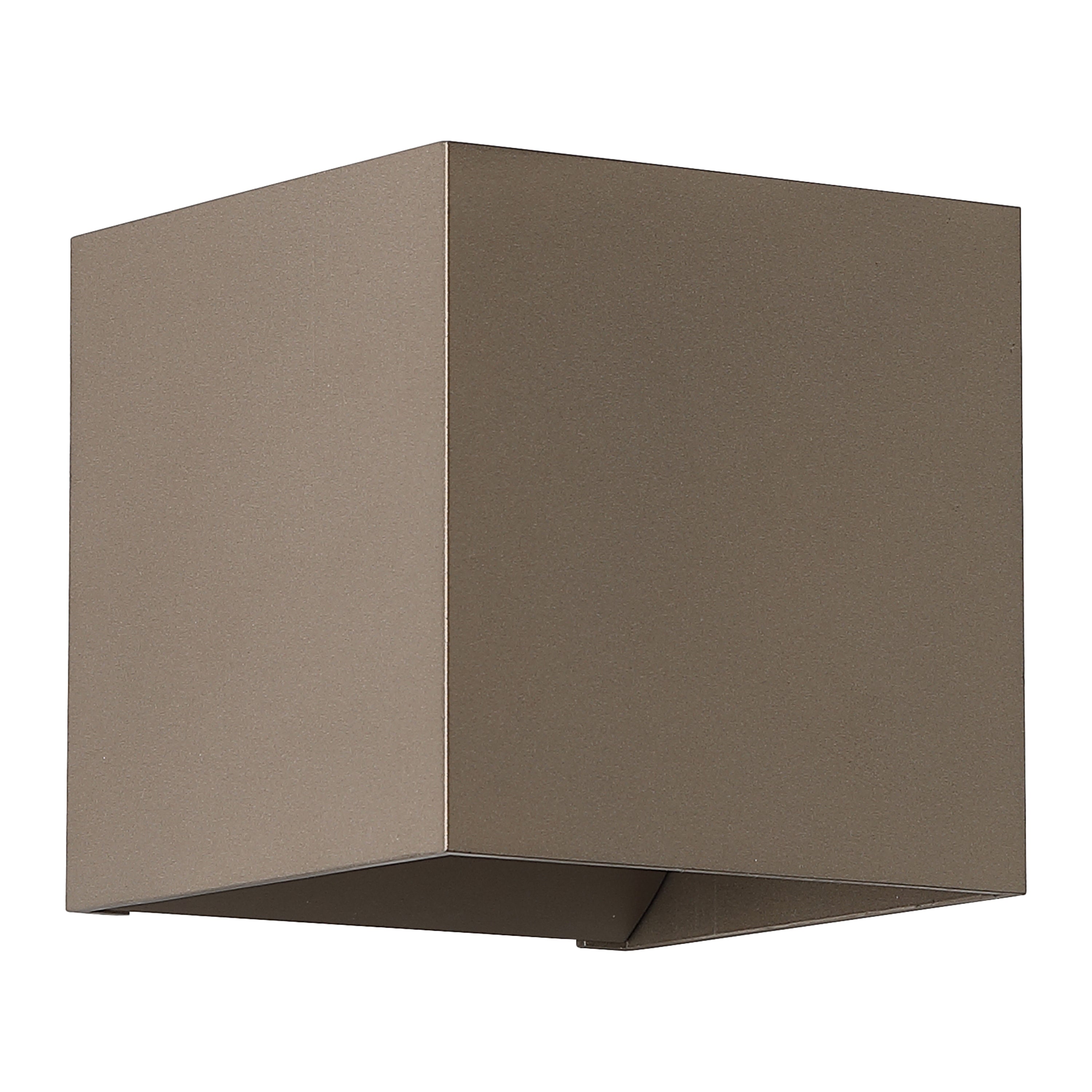 Searchlight Wall Wandlamp Vierkant - H 9,7 cm - Latte