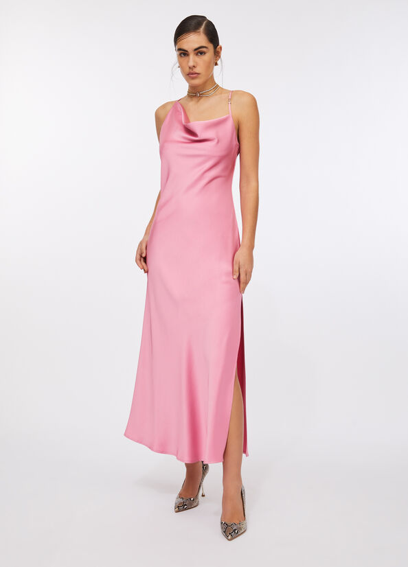 Abito lungo elegante in raso