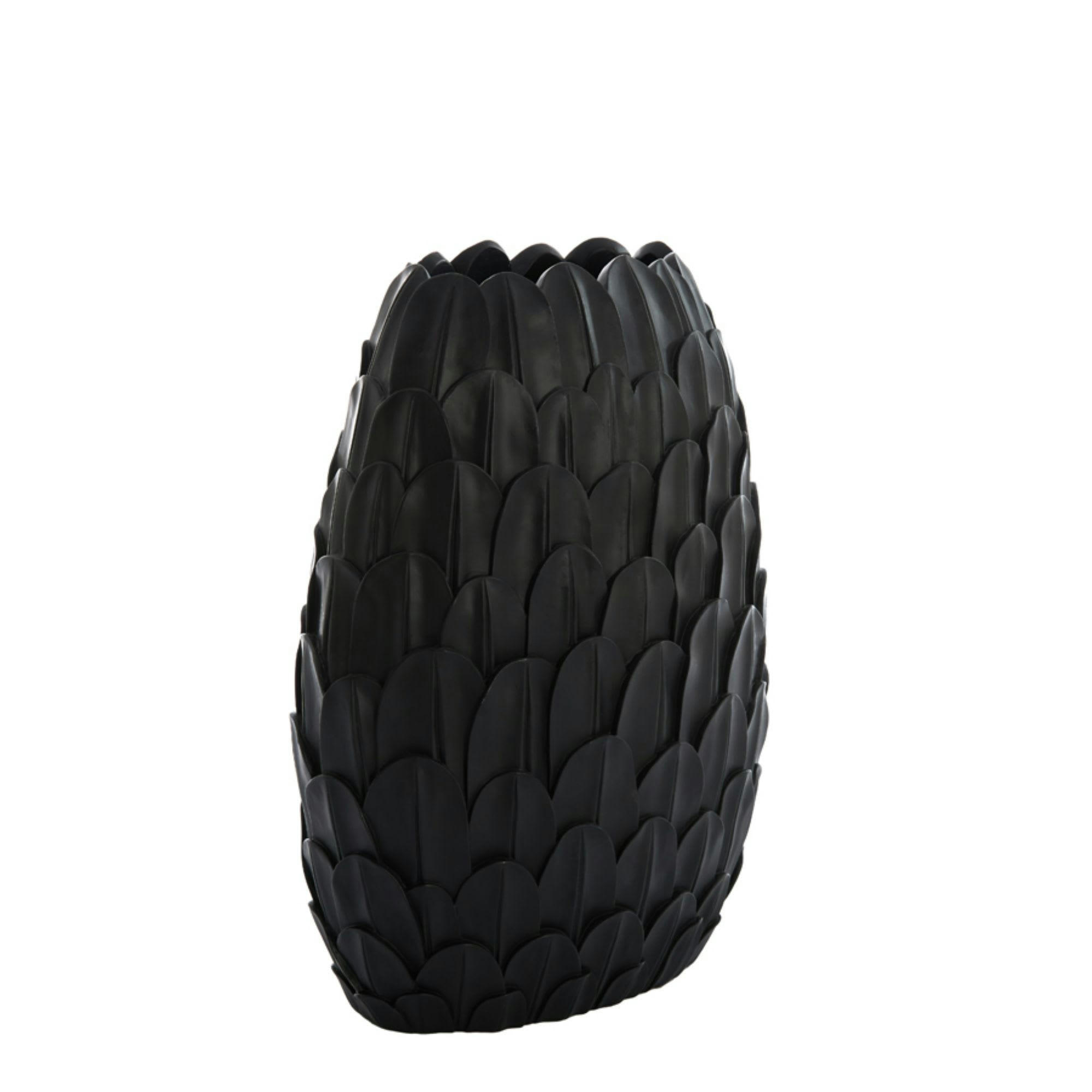 FEDER - Vase noir plastique 37x23x50cm