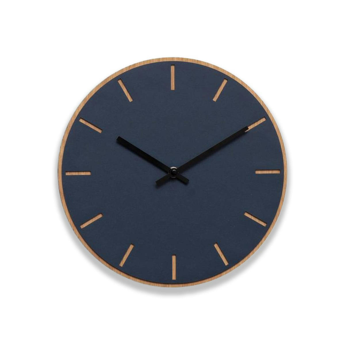 - Horloge murale en linoléum bleu D28cm