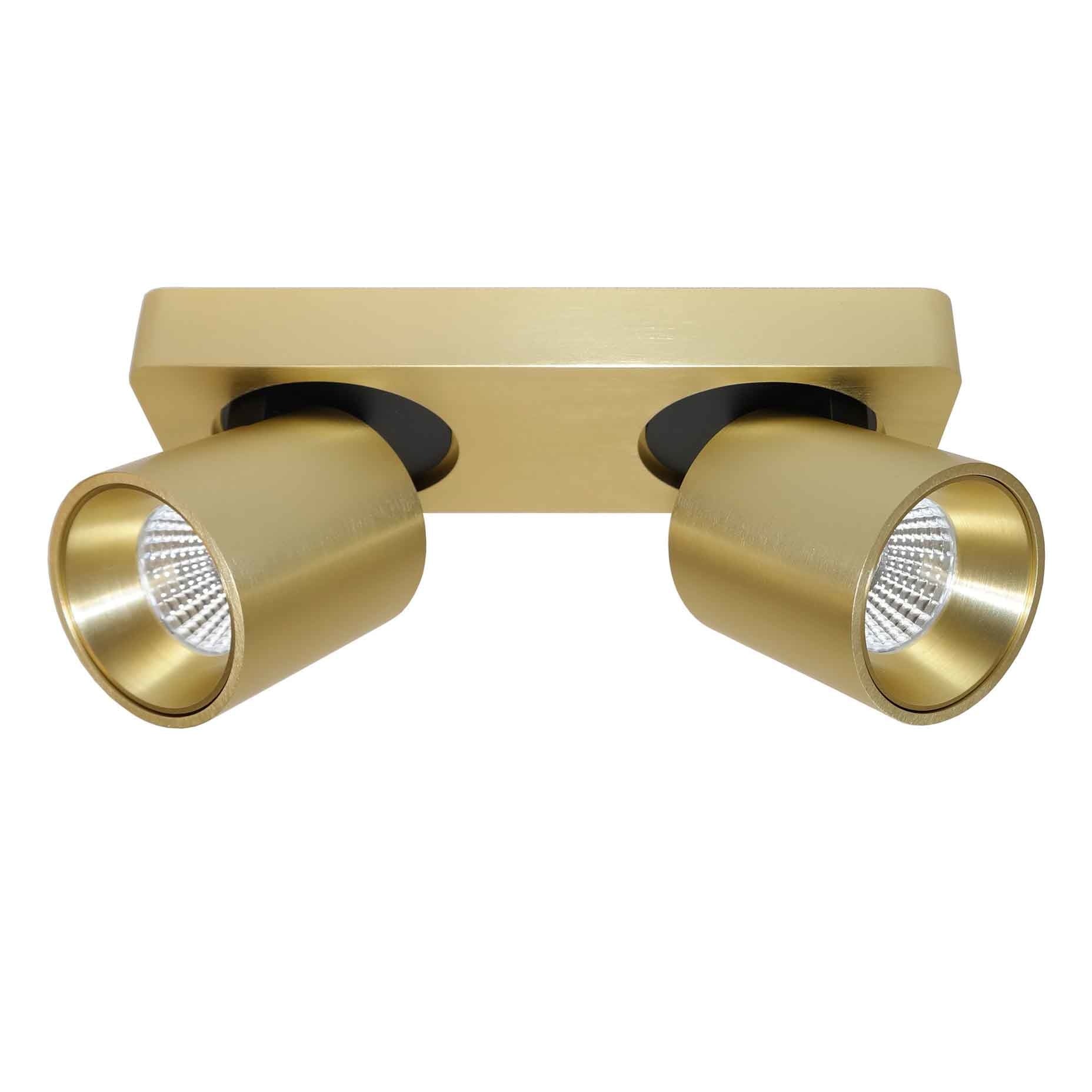 Artdelight spot Laguna - 2 lichts - 22 x 9.5  cm - mat goud