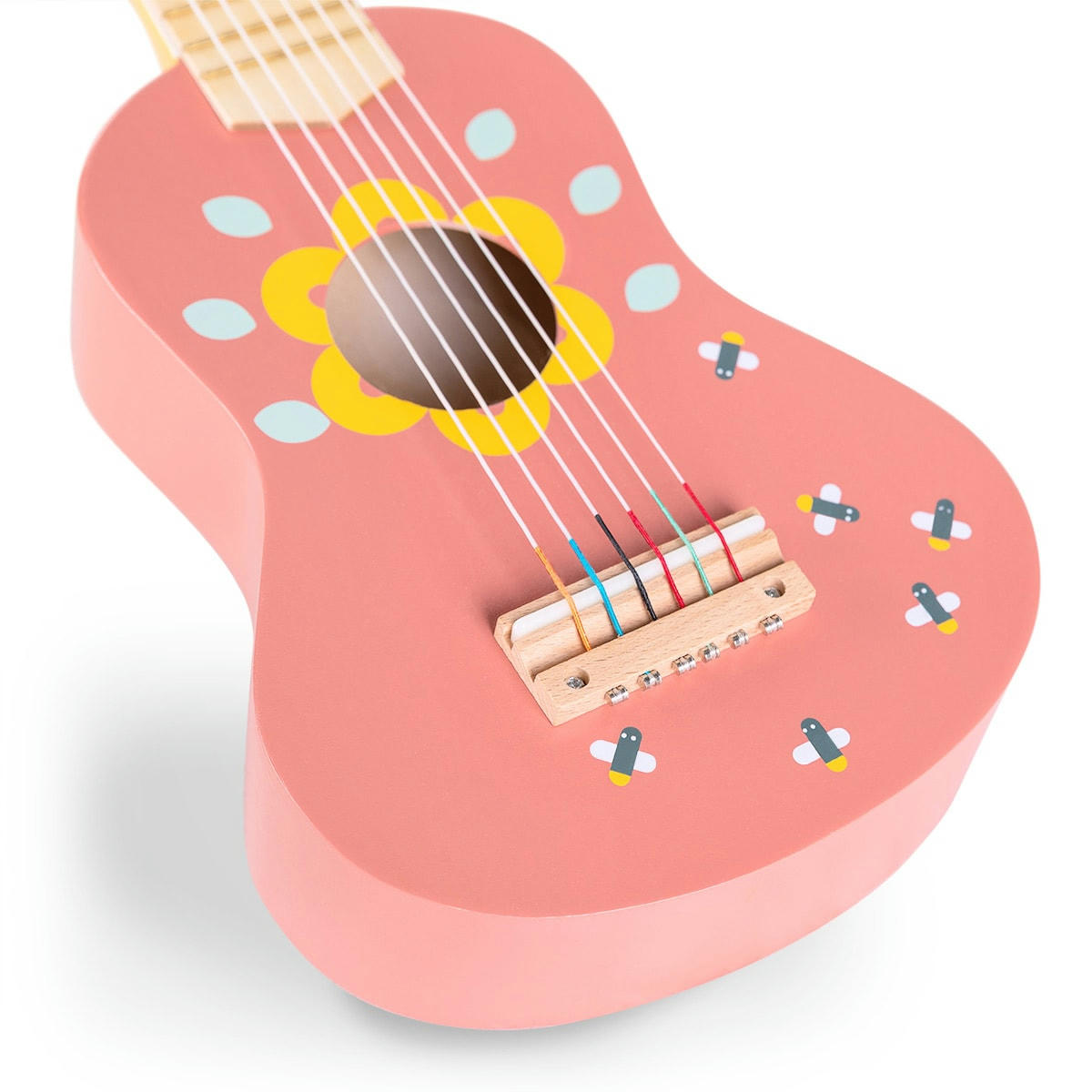 - Guitare pour enfants en bois naturel