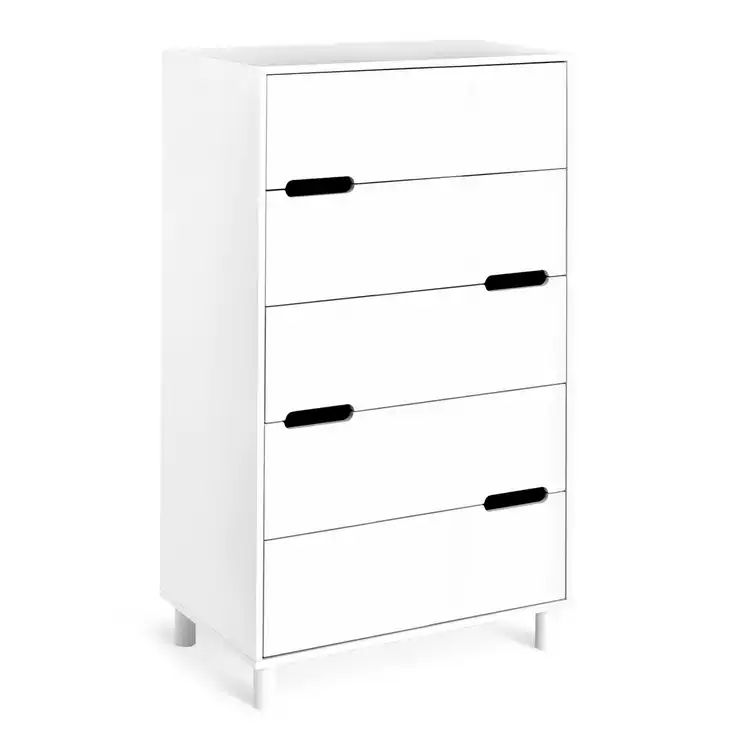 Habitat Henri 5 Drawer Chest - White